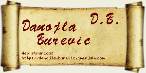Danojla Burević vizit kartica